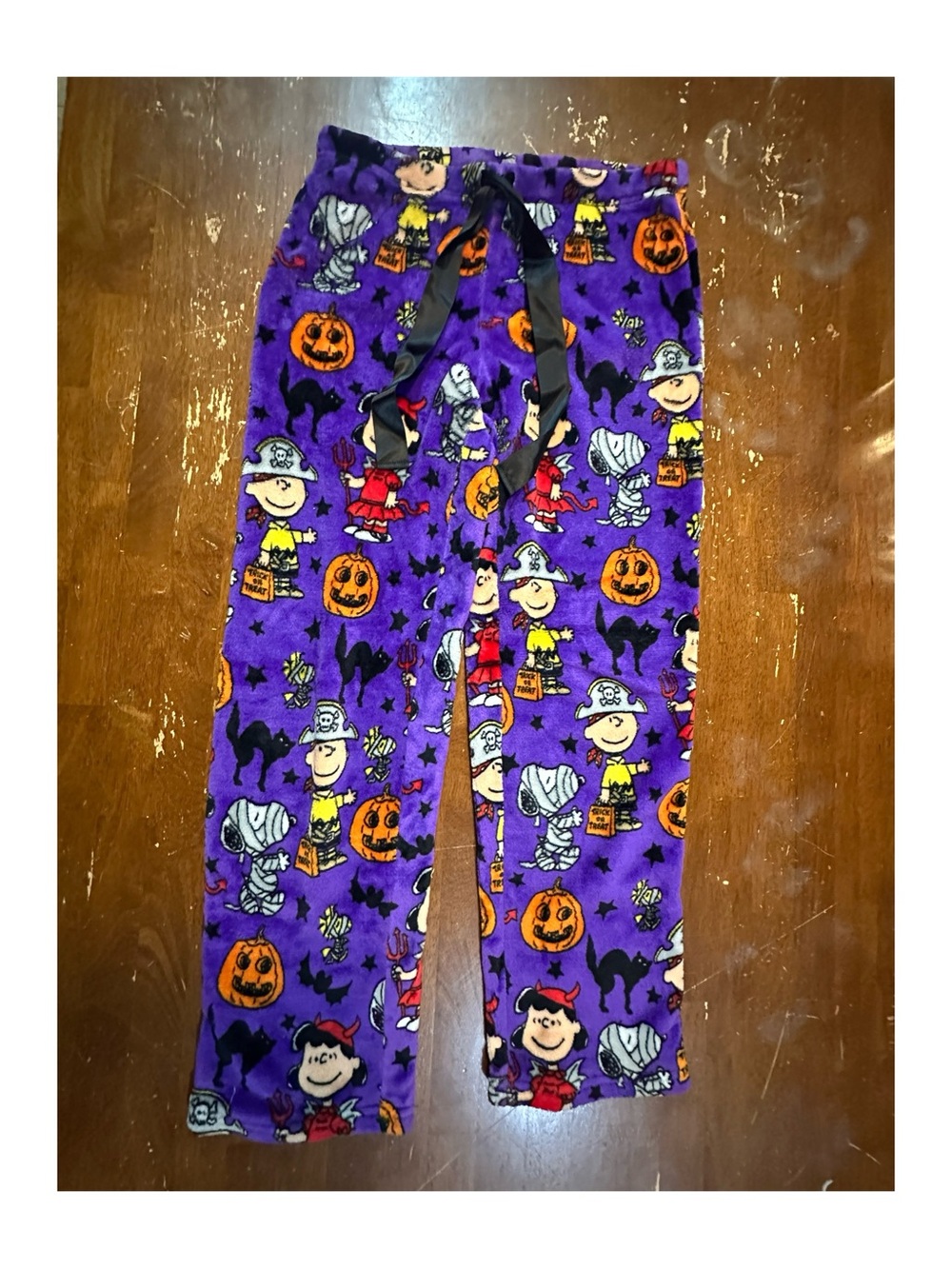 Peanuts Women’s Halloween Fleece Pajama Pants Size Medium